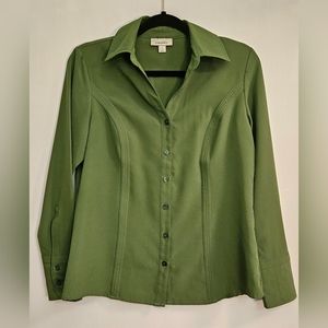 Dressbarn Button Down Top size S